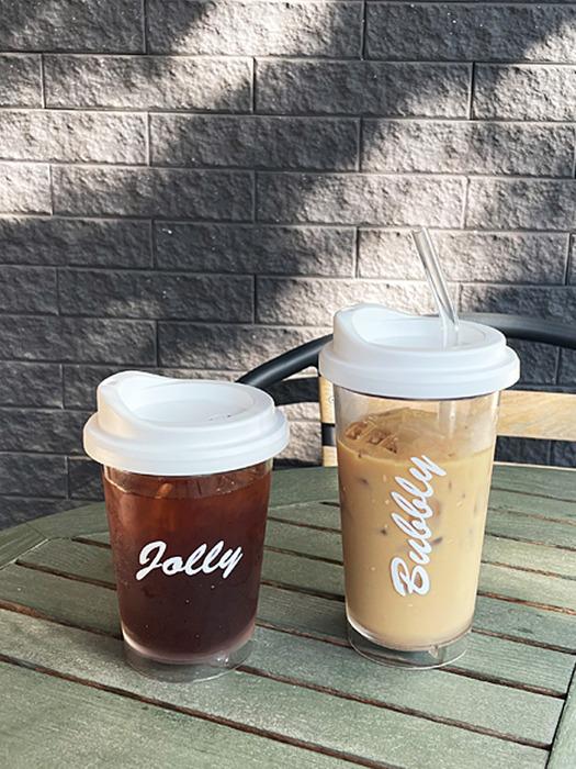 FUNNY KITCHEN Lettering Heat-resistant Tumbler (2 Sizes) Reusable Cup