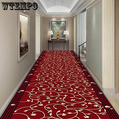 Chinese Style Carpet Simple Printing Floor Mats Hotel Corridors Carpets Passageways Cuttable Carpets