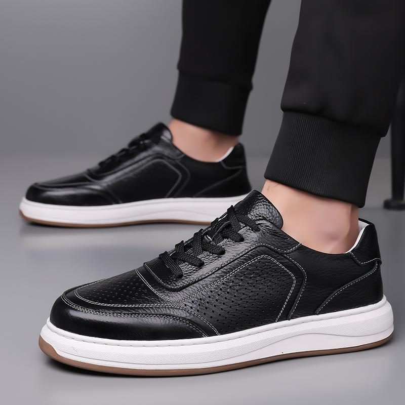 Mode Klassische Marke Herren Oxford Schuhe Dicke Sohle Verschleißfest Sport Freizeit Schuhe Sommer Atmungsaktiv Herren Business Lederschuhe