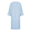 Kids Adaptive Nursing Gown Long Sleeve Back Split Hook-Loop Fastener with Pocket for Special Needs Patients
