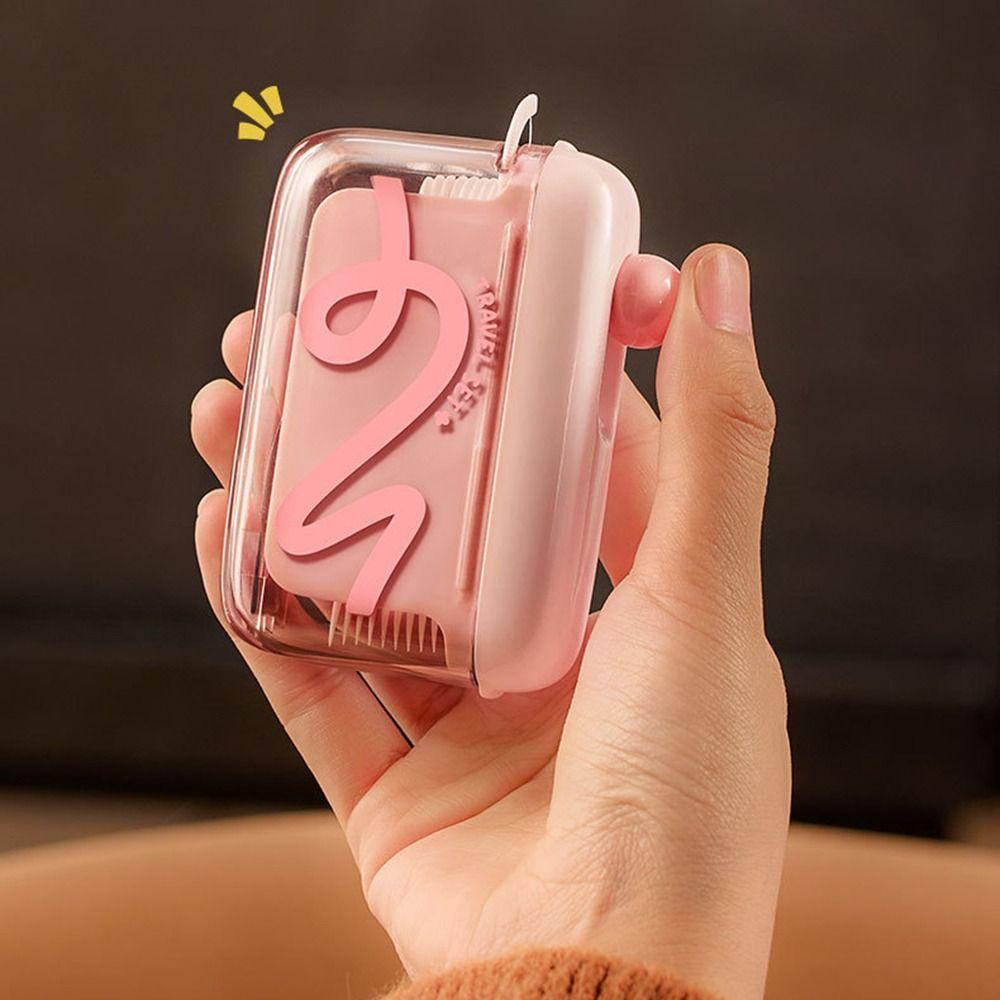 Creativity Automatic Pop Dental Floss Box Dustproof Mini Teeth Stick Case  Oral Cleaning Tools