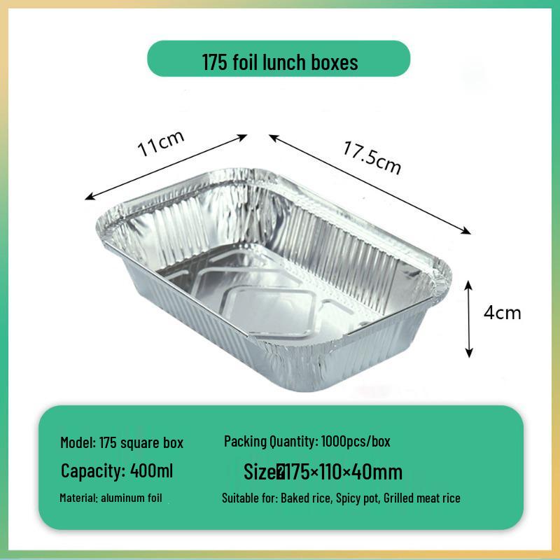 Hochleistungsfähige rechteckige Aluminiumfolienschale für BBQ, Takeaway, Backen, Einweg-Gewerbenutzung