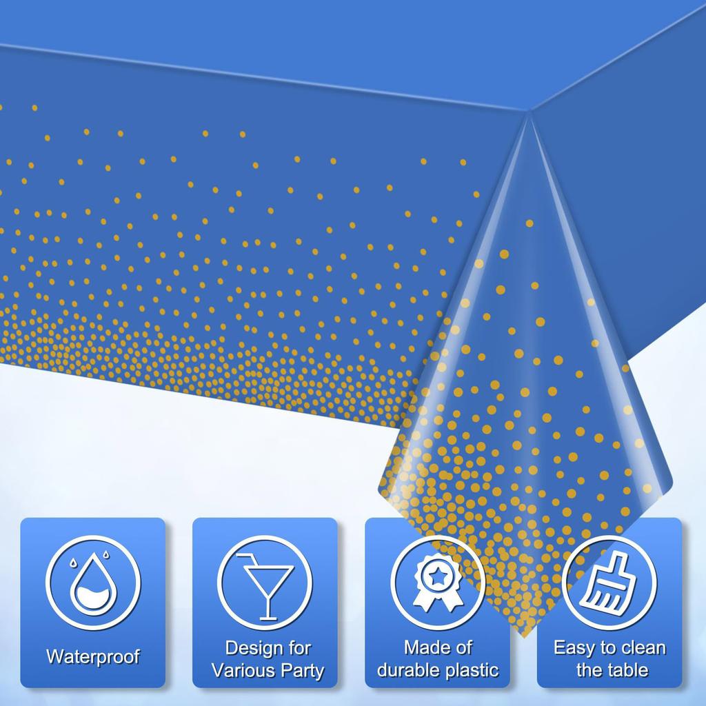 Disposable PEVA Thickened Plastic Rectangular Tablecloth Party Supplies