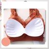 Women's Sexy Lace Wrapped Chest  Push Up Bra Top Beautiful Back Underwear Tube Top Wear Anti-glare Sports Underwear No Steel Ring Gather Chest