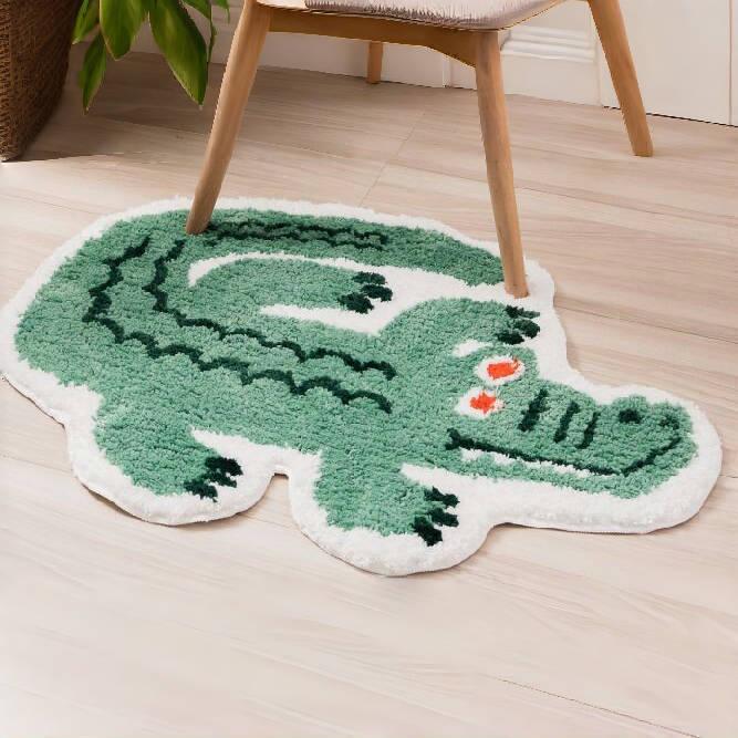 Water-Absorbent Non-Slip Cartoon Tiger Rug: Tufted, Thickened Carpet for Bathroom, Bedroom or Bedside