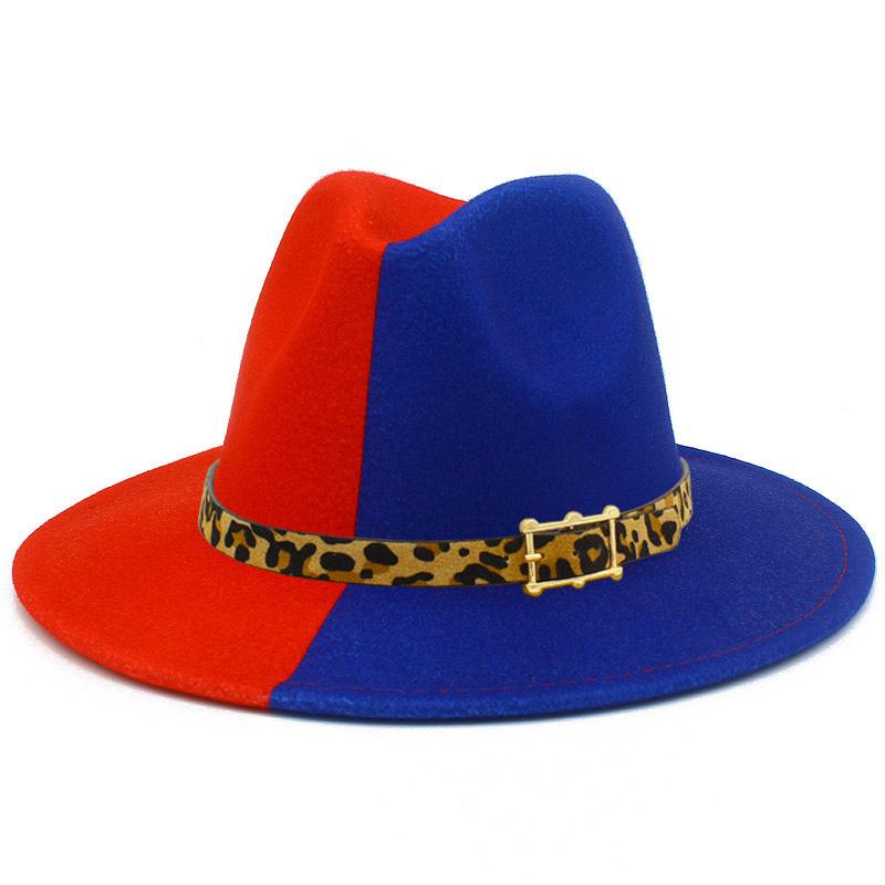 New Double-color Autumn and Winter Thermal Top Hat, Men's and Women's Woolen British Style Jazz Hat, Fashionable and Personalized Gentleman's Hat