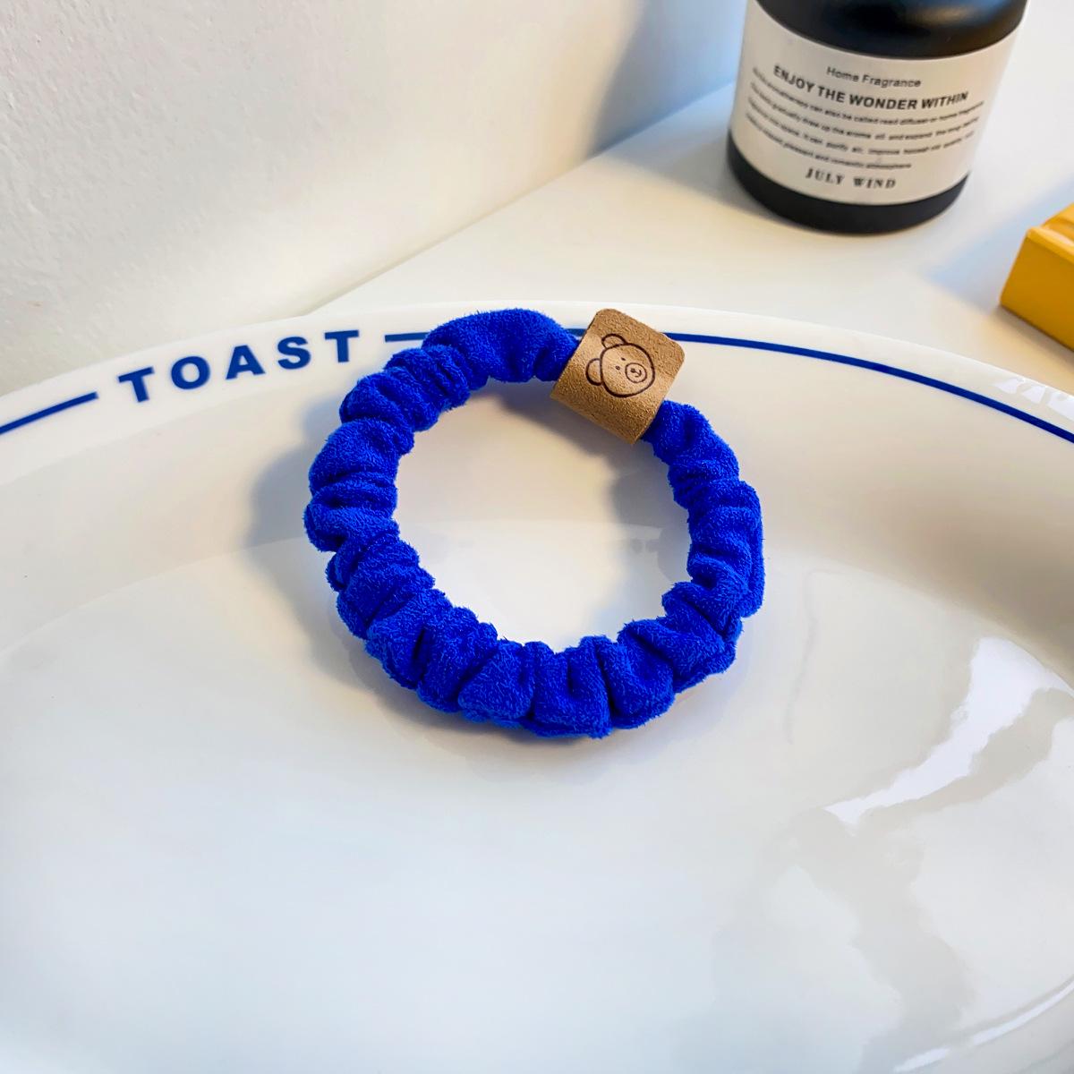 

Осень и Зима Красочная Замшевая Резинка-Скранч с Мишкой Тедди - Высокоэластичная Резинка для Волос Держатель для Хвоста