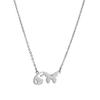 Stainless Steel Non-fading Women's Trendy Butterfly Letter Necklace