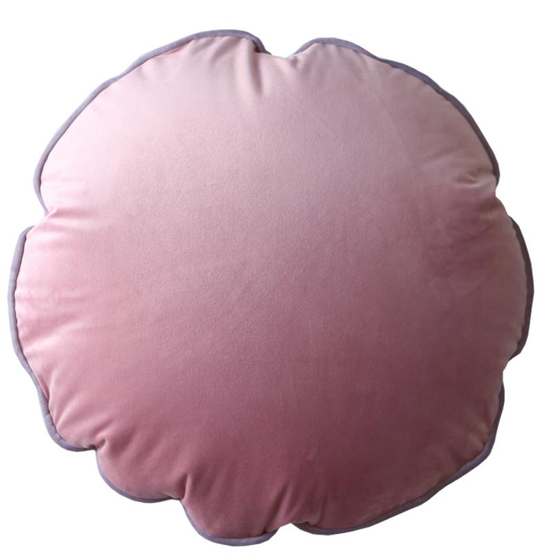 Japanese Style Round Pillow Candy Colore Soft Velvet  Cushion With Fillings Meditation Cushion Bedroom Sofa Bed Nap Pillow