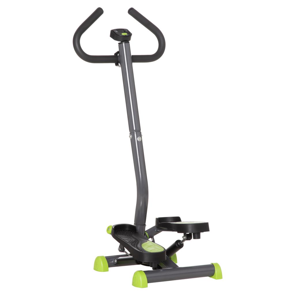 Twister Stepper, Máquina de Step con Resistencia Ajustable, Pantalla LCD - Gris