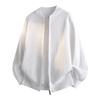 Mens Oversized Knit Cardigan With Baseball Collar Dual Zipper Casual Winter Sweater