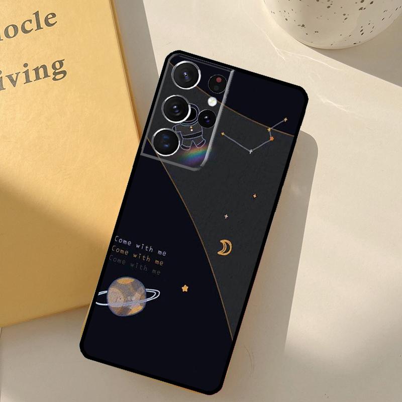 

Чехол для телефона Астронавт Космический корабль Для Samsung Galaxy S24 Ultra S20 S21 S22 S23 S25 S9 S10 Plus S25 FE Защитный корпус Galaxy S20 Plus