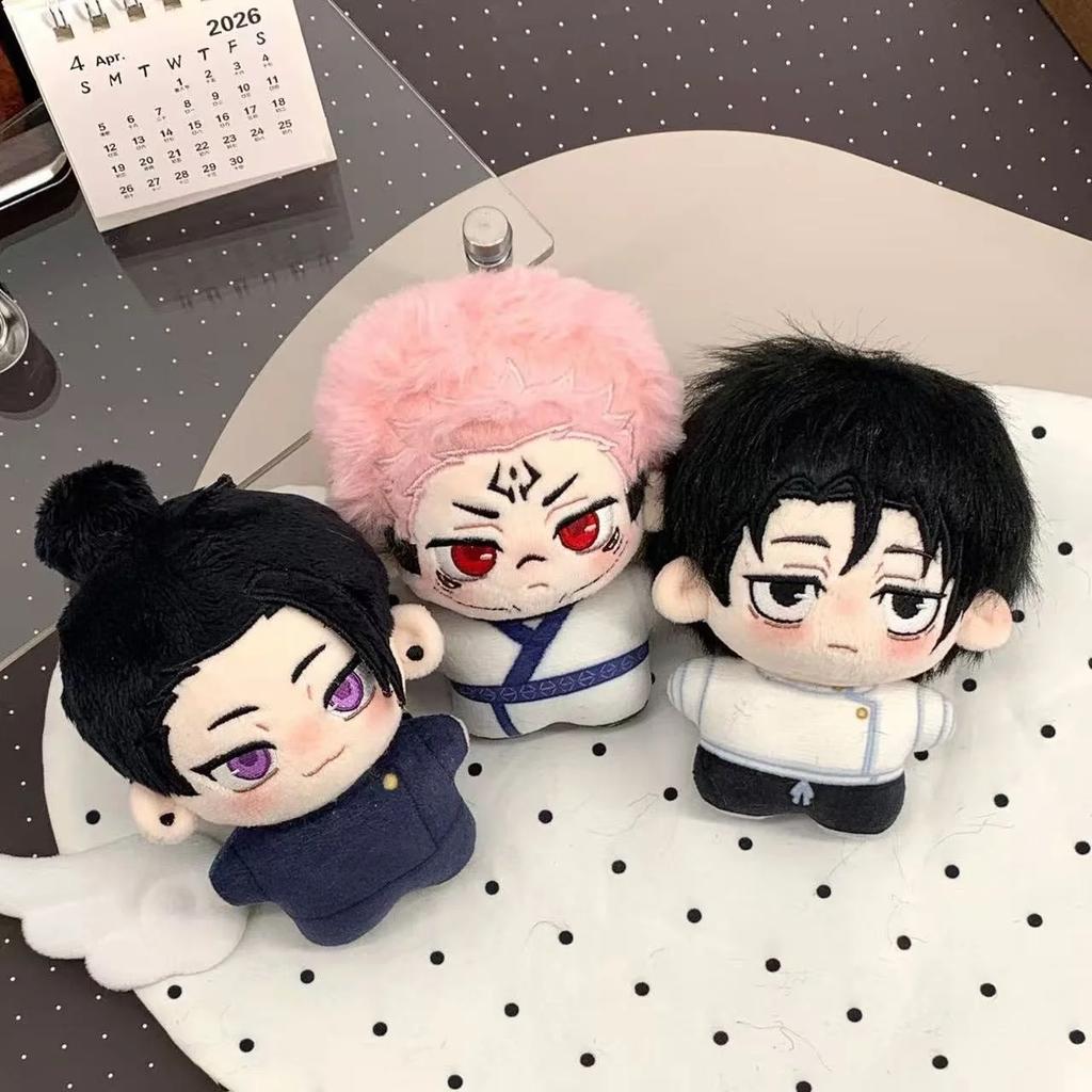Anime Jujutsu Kaisen Mini Plush Keychain Ryomen Sukuna Geto Suguru Itadori Yuji Soft Stuffed Pendant For Backpack Bag Decoration