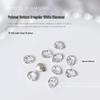 Nail Art Rhinestones Set: Heart, Crooked Heart, White Diamond, Peach Heart, Square, and Transparent Shapes (10 Pieces)