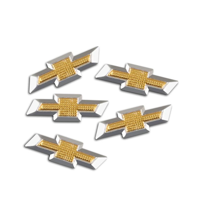ydpf8 5/10Pcs Aluminum Car Remote Key Emblem Stickers For Chevrolet Trax Camaro Aveo Cruze Sonic Silverado Captiva Equinox Trailblazer