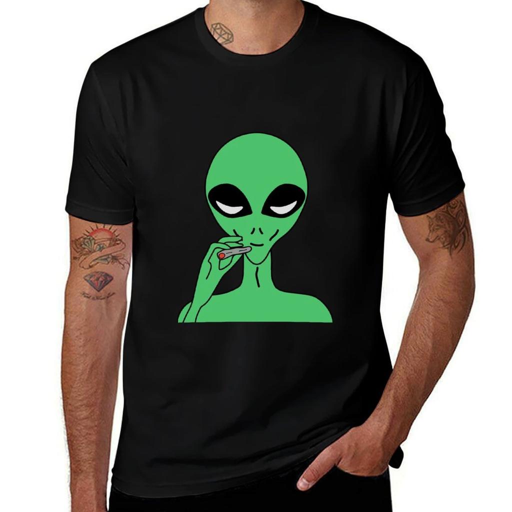 Green Alien Tshirt Light Athletic Short Sleeve Tee Shirt
