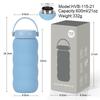 600ml Stainless Steel Vacuum Insulated Water Bottle With Wide Mouth Carry Strap Outdoor Sports Travel Office
