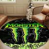 Leistungsstarkes Energy Drink Logo Runde Matte Heimdekoration, Stuhlmatte Für Wohnzimmer, Schlafzimmer, Fußmatte Heimdekoration Geburtstagsgeschenk Weihnachtsgeschenke