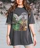 Vintage Owl and Moon Phase Shirt - Retro Night Owl and Olive Branch Tee - Celestial Bird Graphic T-Shirt - Mystical Wildlife Apparel Gift