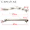 For Kawasaki ZX14-R ZX-14R ZX14R ZX14 2006-2011 2012-2016 Motorcycle Exhaust System Slip-On Middle Link Pipe Racing Bike Elbow