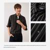 Navigare Men's High-Elastic Soft Striped Long-Sleeve Shirt