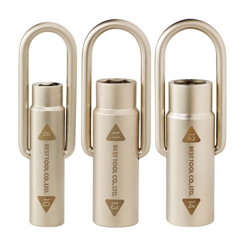 Best Tool Swing Handle Mini Box Wrench, Set of 3, SMB3-814, Flat Sizes: 8/10/11/12/13/14, Total Length: Approximately 80mm