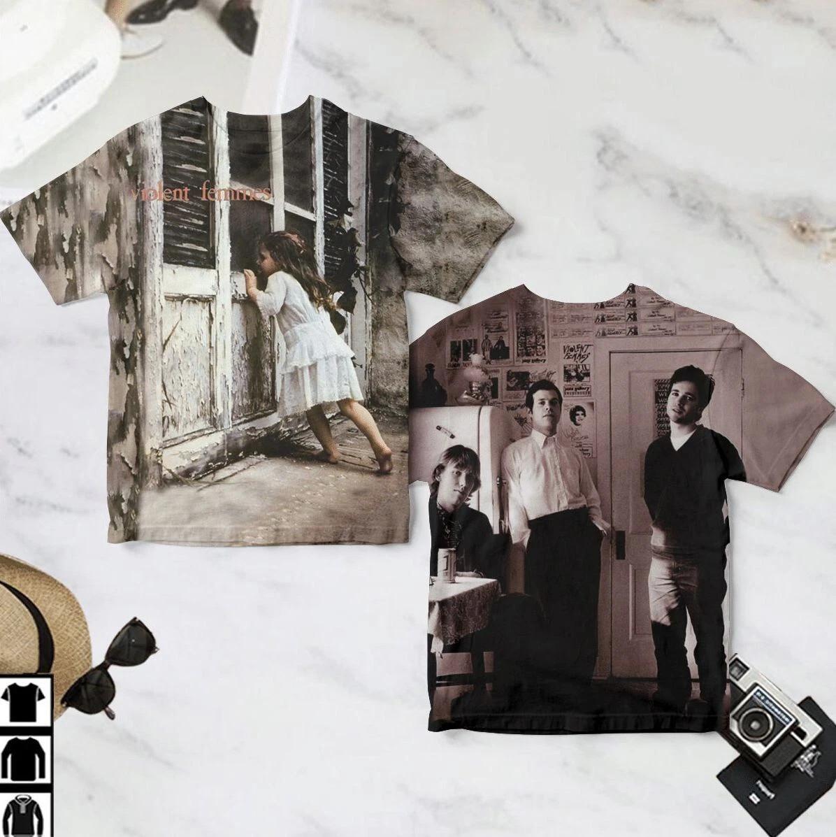 Violent Femmes Debut Album Cover 3D T-Shirt L