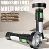 LED COB Powerful Flashlight USB Rechargeable Torch 11 Lighting Modes Lamp with Tail Magnet Outdoor Camping Emergency Lantern