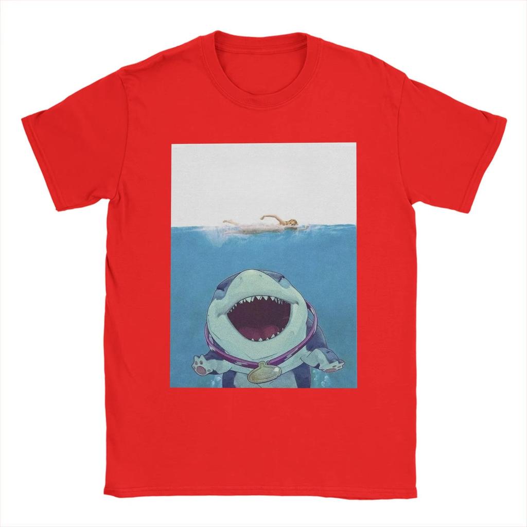 Shark Graphic Men Women Autumn T-Shirt Harajuku Vintage Short Sleeve Loose Oversized Casual Fitness Comfortable Y2k Top