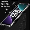 For Xiaomi Poco C51 Clear Phone Soft Case HD TPU Transparent for Xiaomi Poko C 51 6.52" MZB0E6DIN Shockproof Anti-Scratch Covers