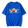 Crayon Shinchan Cute Cartoon T Shirt Couple Clothes Family Matching Tee Summer Casual Short Sleeve Cotton Top Fashion Streetwear