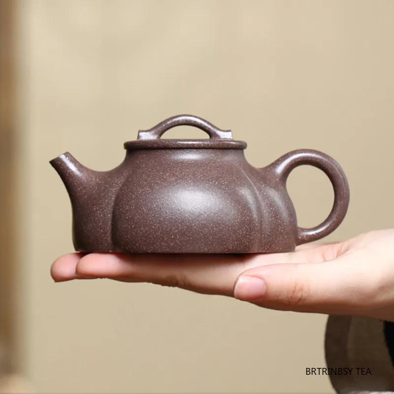 140ml Yixing Handmade Purple Clay Teapot Tradition Beauty Kettle Chinese Household Zisha Tea Pot Tea Set Accessories Teaware