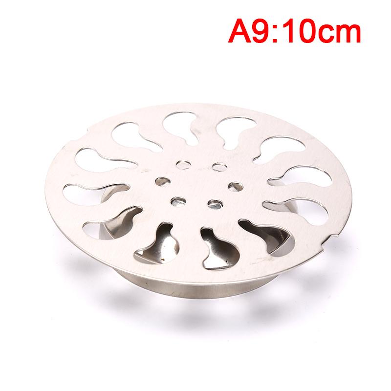 1Pc Stainless Steel Floor Drain Cover Overflow Round Anti-Clogging Shower Drain