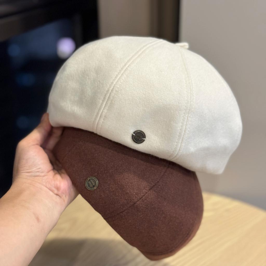 Herbst Vielseitige Retro Baskenmütze Verdickte Warme Wollene Malermütze Wollfilz Damen Baskenmütze Trendy