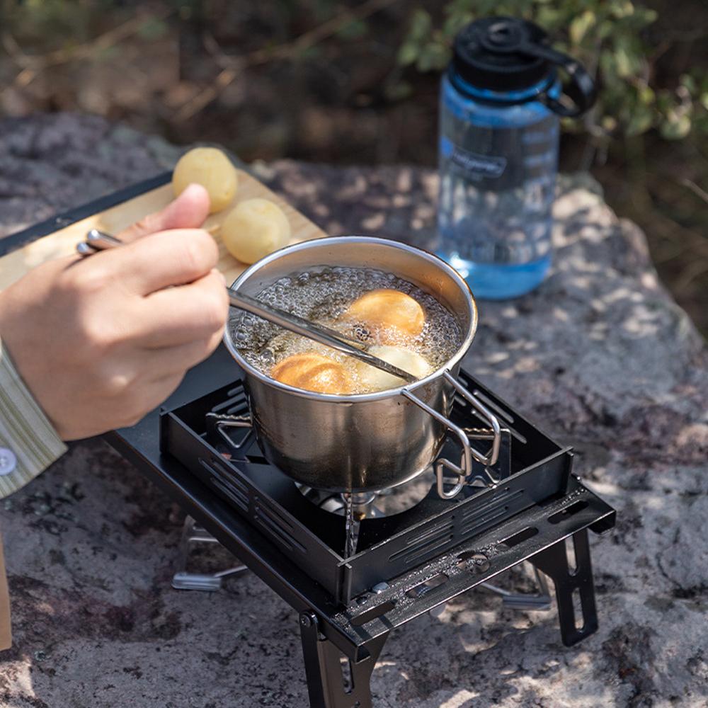 S369 Outdoor Stainless Steel Sierra Bowl 600ml Large Capacity Picnic Tableware Portable Barbecue