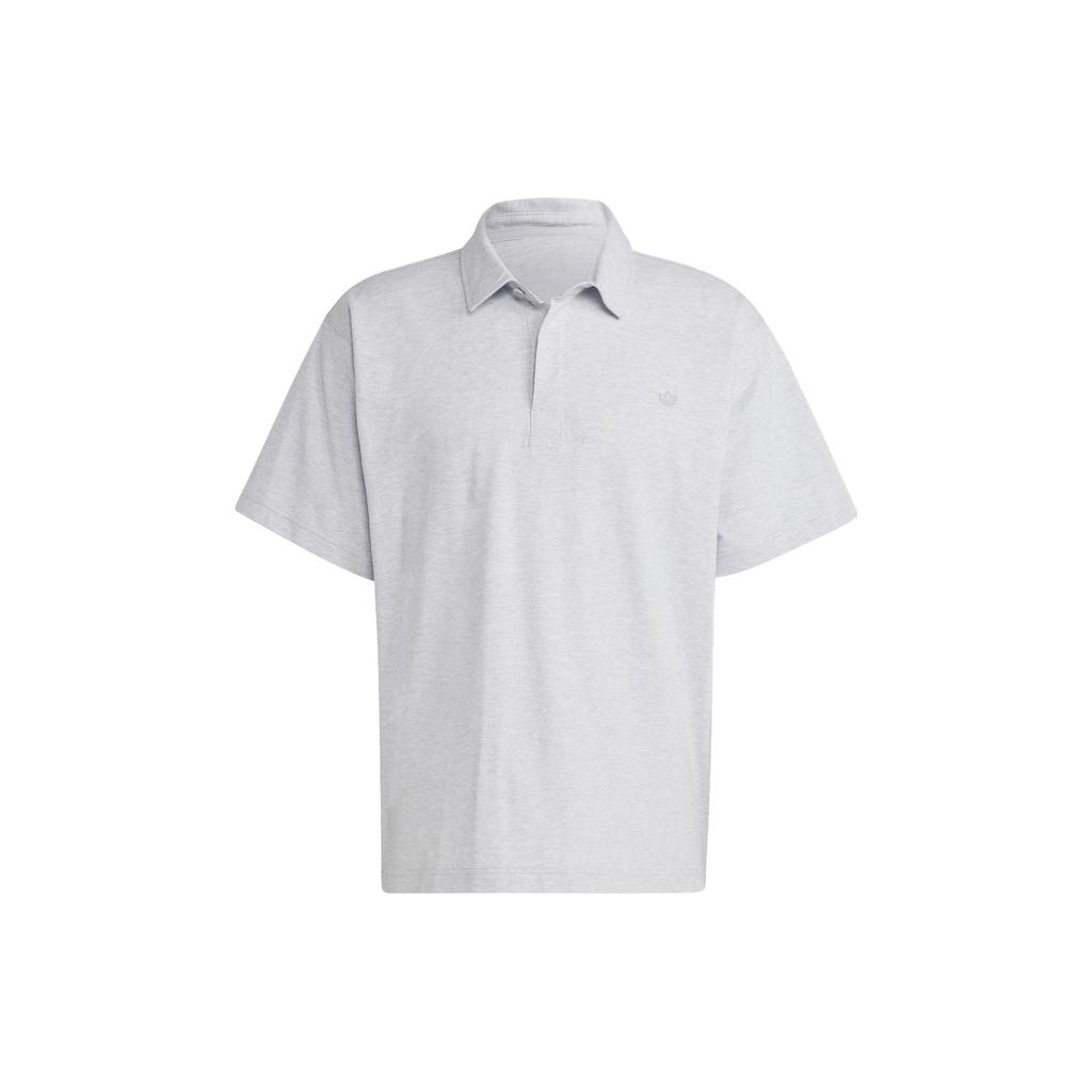 Adidas Originals Essentials Polo Shirt With Solid Color Logo Men Tops Light-Hemp-Gray IC5120