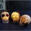 Halloween Luminous Resin Skull LED Horror Skull Halloween Decoration
