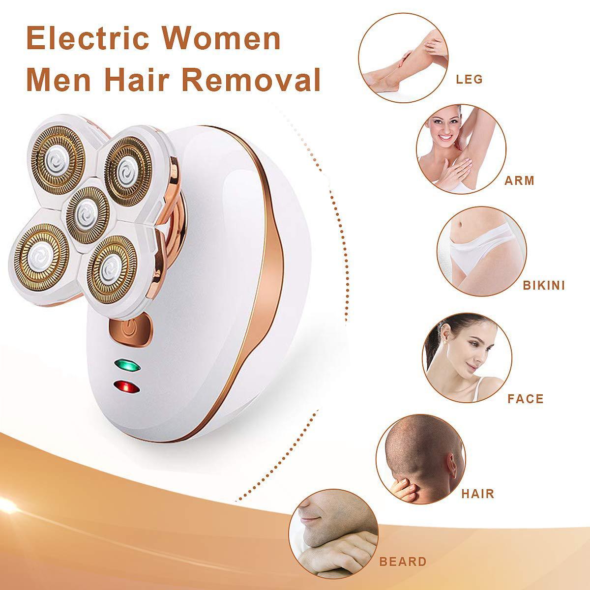 

Женская бритва для удаления волос, женская безболезненная бритва, электрический триммер для тела, подмышек, бикини, водонепроницаемая, беспроводная