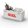 Miniature Realistic Shipping Container Model Simple Multifunctional Office Desktop Pen Holder Storage Box Home Decor Craft