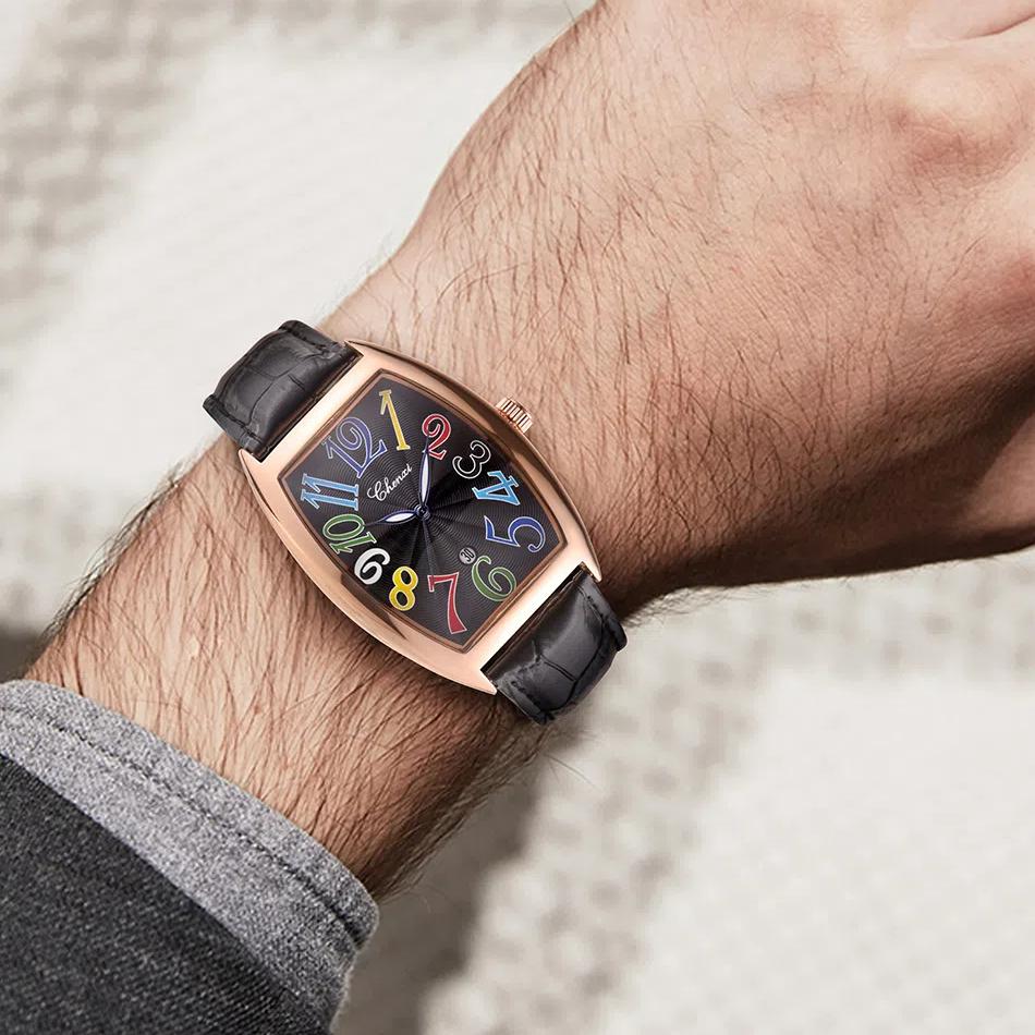 Chenxi Neu Männlichen Business Uhr Luxus Leder Quarz Armbanduhren für Männer Leuchtende Wasserdichte Mann Geschenk