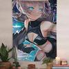 Kawaii Nazuna Nanakusa Tapestry Bedroom Cute Anime Call of Night Modern Young People Style Dorm Theme Room Decor