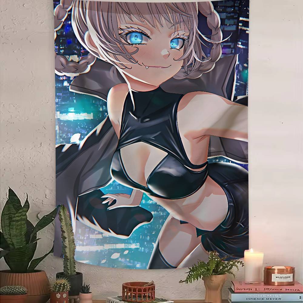 Kawaii Nazuna Nanakusa Tapestry Bedroom Cute Anime Call of Night Modern Young People Style Dorm Theme Room Decor