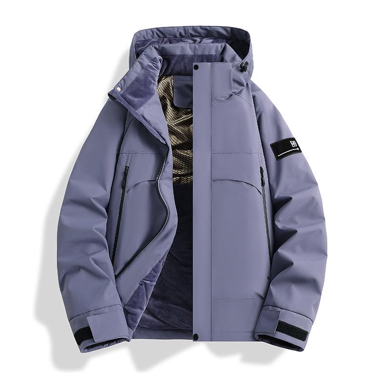 2026 Outdoor Warm Plus Size Waterproof Windproof Winter Hooded Ski Jacket with Graphene