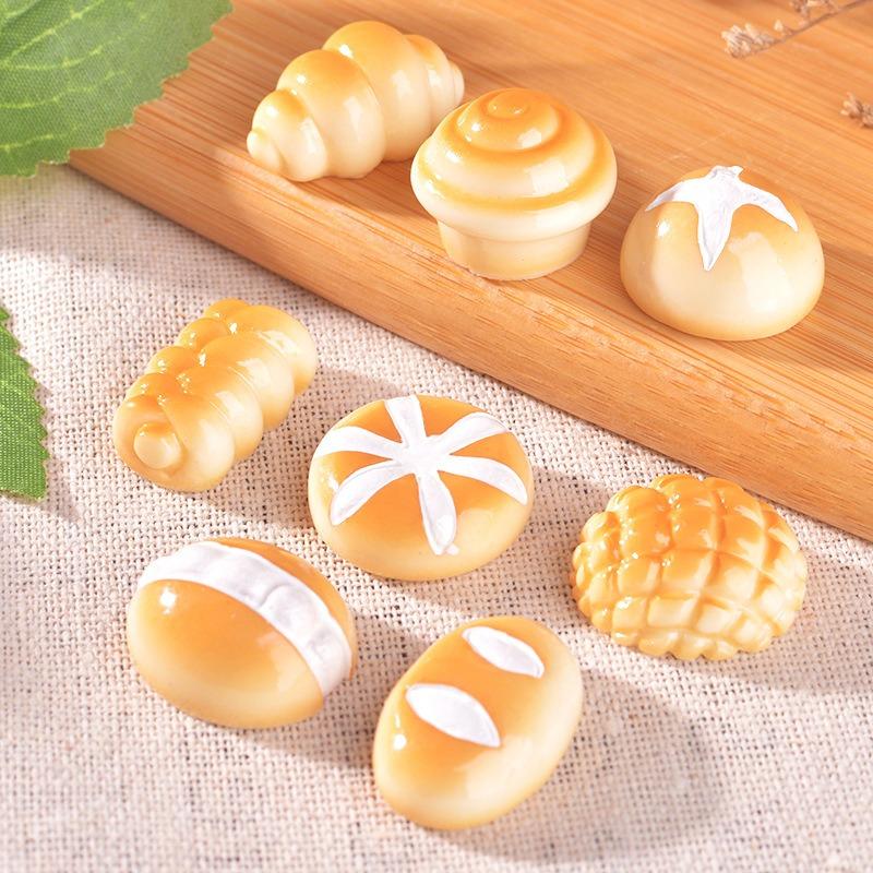 Simulated Food Play Bread Series Diy Cream Style Creative Matching Materials Resin Accessories Micro Landscape Small Ornaments