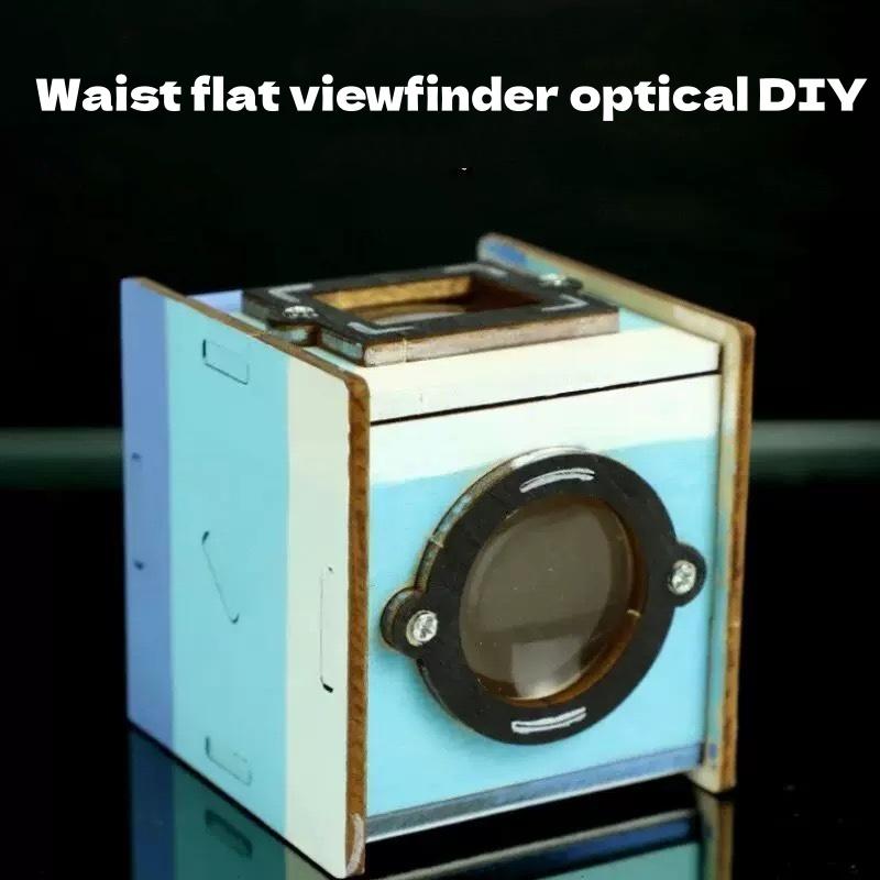 Wooden Science Technology Small Maker Diy Waist Flat Viewfinder Optical Steam Physics Experiment Toy Student Handicraft