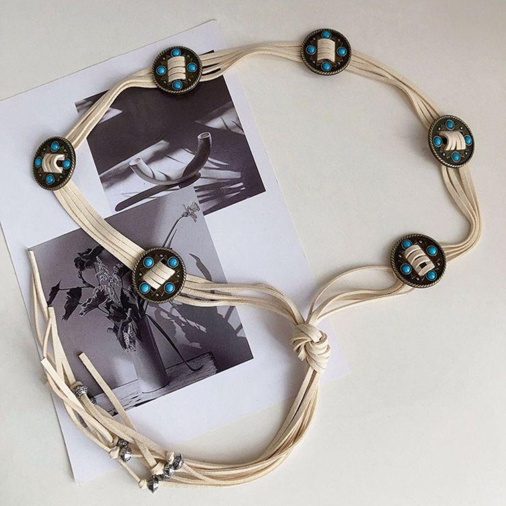 Bead Women Waist Chain Bohemian Ethnic Style Waistband Unique Braided Sash Belt  Girl