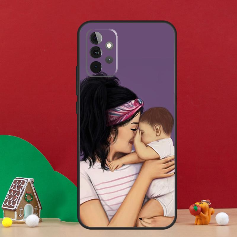 Baby Mom MUM MOTHER Girl Queen Case For Samsung Galaxy A17 A06 A16 A56 A36 A54 A34 A14 A52 A32 A13 A23 A33 A53 A15 A35 A55