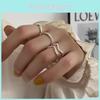 Minimalist Copper Geometric Ring For Women Stylish Adjustable Open Ring Design