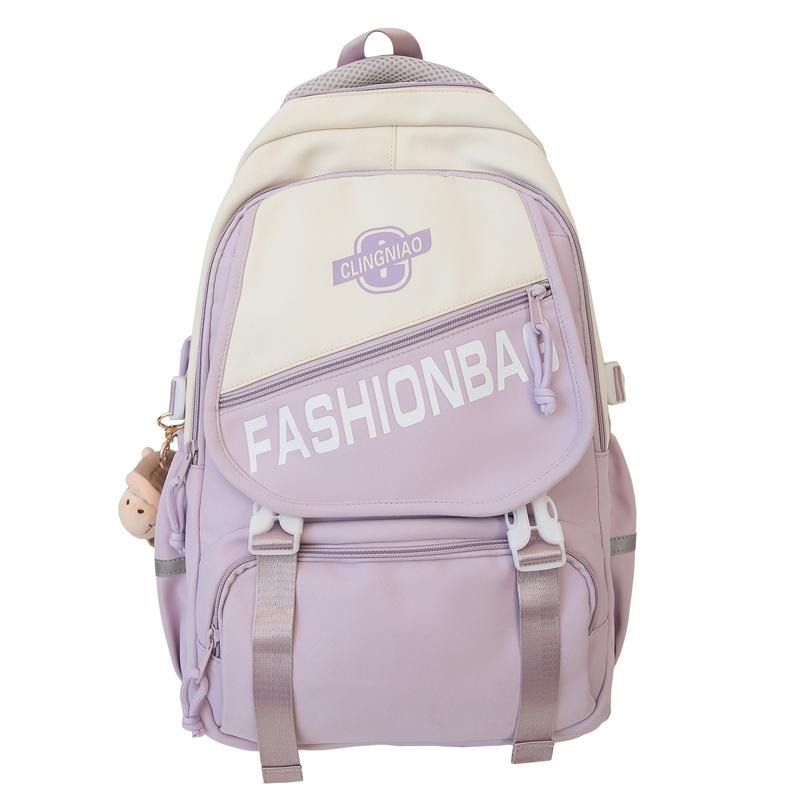 Школьный рюкзак для ученика средней школы Женский рюкзак большой вместимости зелёный — фото 20