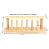 6/8/10 Hole Wooden Test Tube Rack Durable Test Tube Stand Wooden Test Tube Stand  Experiment